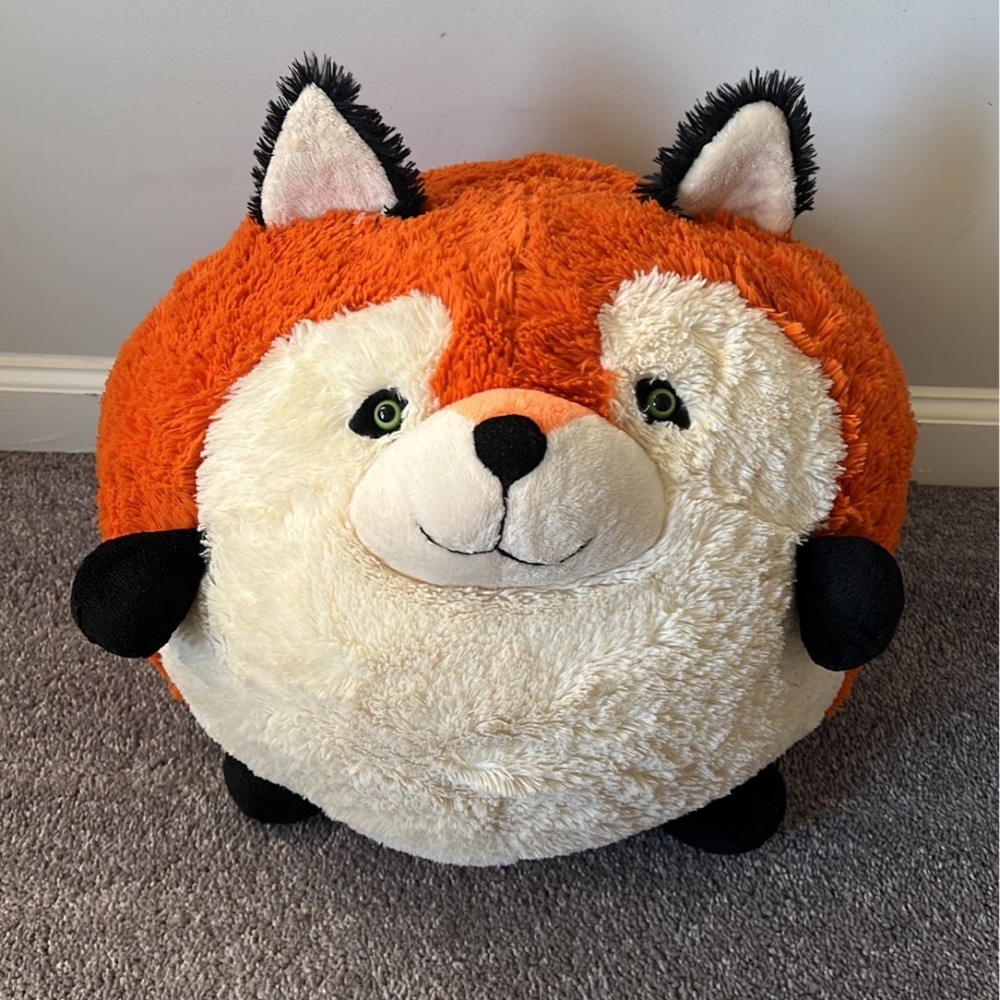 SQUISHABLE Orange Red Fox Large Plush Pillow Stuffed Animal 15" Huggable